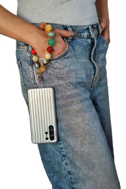 Acrylic Ball Phone Strap - Multiclour by Goddiva Accessories