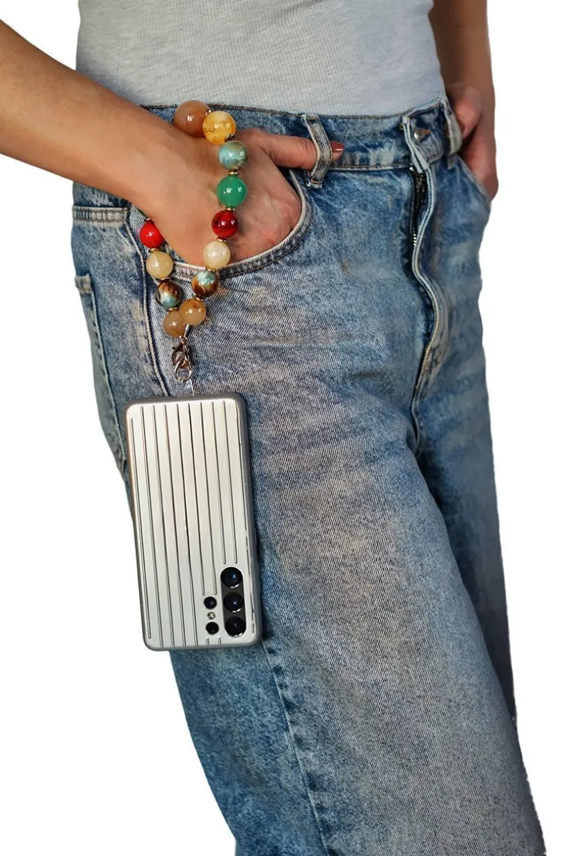 Acrylic Ball Phone Strap - Multiclour by Goddiva Accessories
