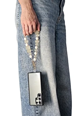 Acrylic Phone Strap - Matte Beige by Goddiva Accessories