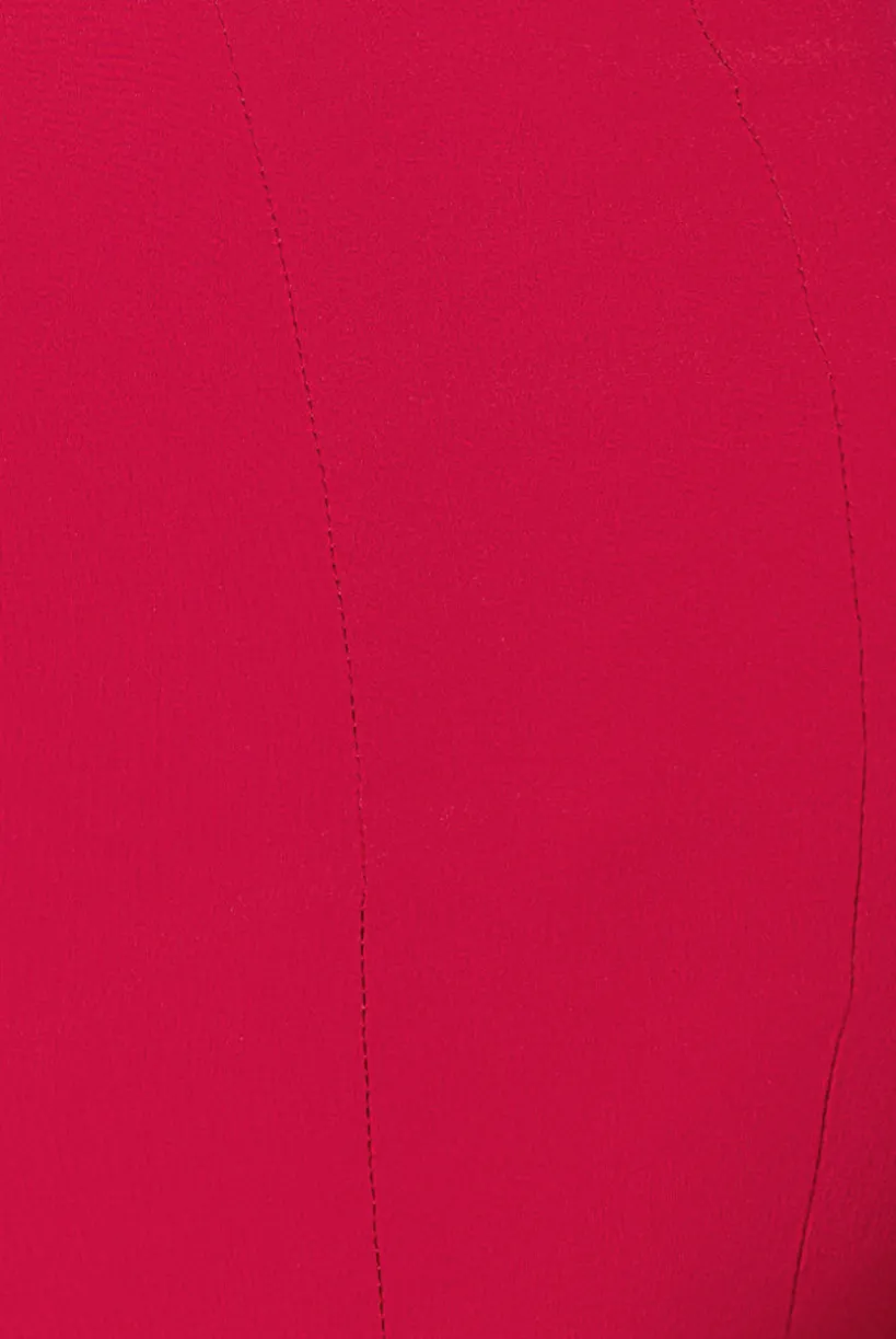 Bardot Bow Neck Maxi Dress - Red by Goddiva