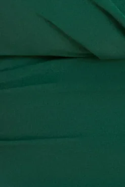 Bardot Pleated Midi Dress - Emerald Green by Goddiva