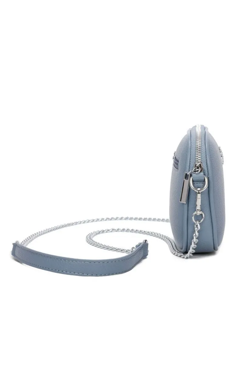 Bee Chain Crossbody Bag In Blue by SVNX