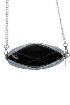 Bee Chain Crossbody Bag In Blue by SVNX