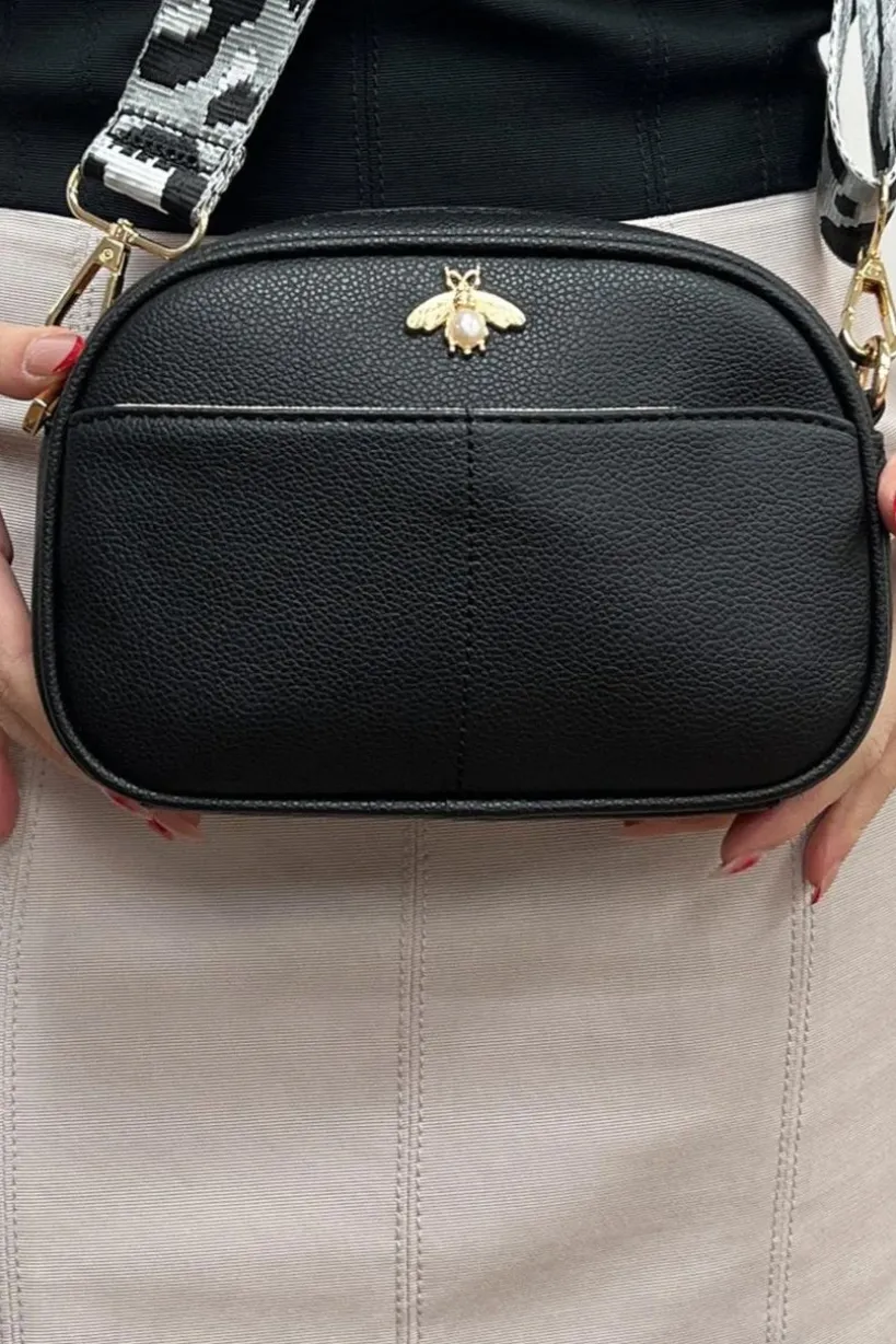 Bee Embellished Cross Body Bag by SVNX