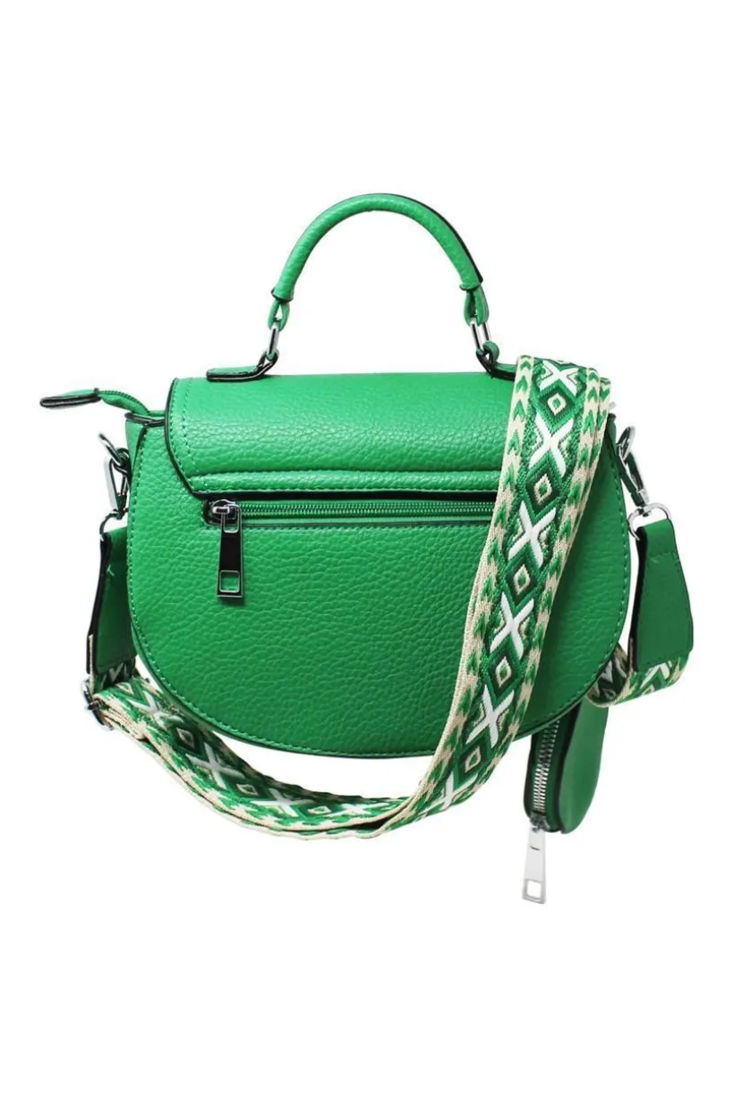Bee Embellishment Crossbody Bag In Green by SVNX