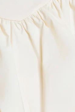 Bengaline Balloon Mini Skirt - Cream by Goddiva