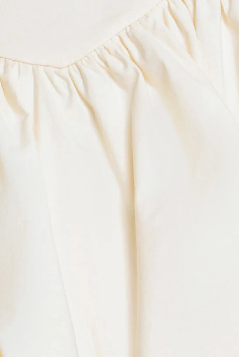 Bengaline Balloon Mini Skirt - Cream by Goddiva