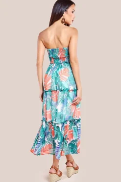 Boobtube Printed Maxi - Jungle Print by City Goddess