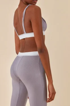 Bralette & Legging Workout Lounge Set - Light Grey by Cosmochic