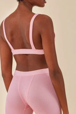 Bralette Legging Workout Lounge Set - Pink by Cosmochic