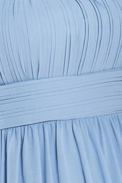 Bridesmaids Chiffon Maxi Dress - Blue by Goddiva