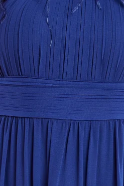 Bridesmaids Chiffon Maxi Dress - Navy by Goddiva