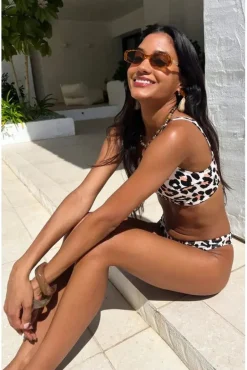 Cream Leopard Bikini by Maribela