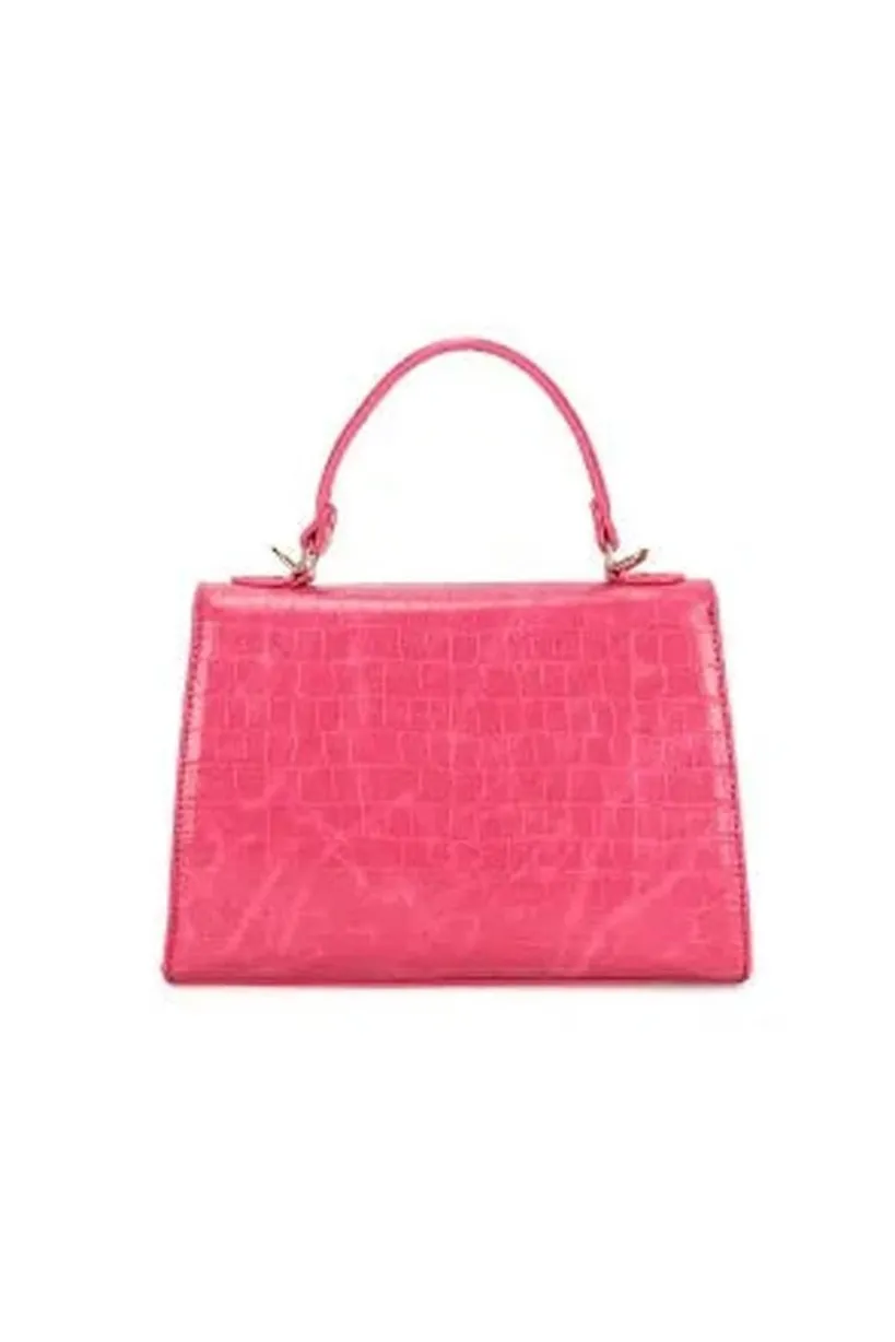 Croc Crossbody In Hot Pink by SVNX
