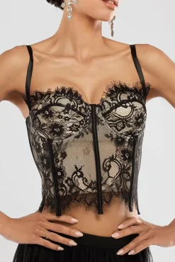 Cropped Lace Corset by Goddiva