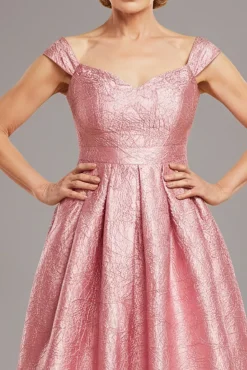 Crushed Satin Sleeveless A Line Midi Dress - Blush Pink by Goddiva