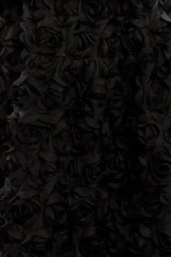 3D Floral Mesh Midaxi Skirt by Goddiva
