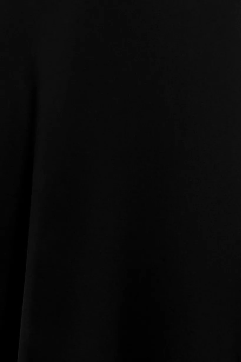Diamante & Scalloped Lace Neck Maxi Dress - Black by Goddiva