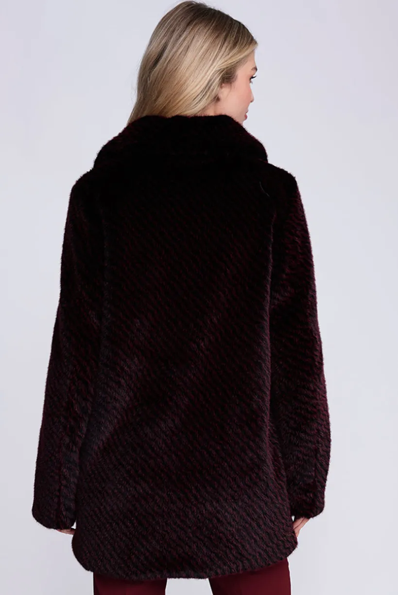 Donatella Coat - Burgundy by Pia Rossini