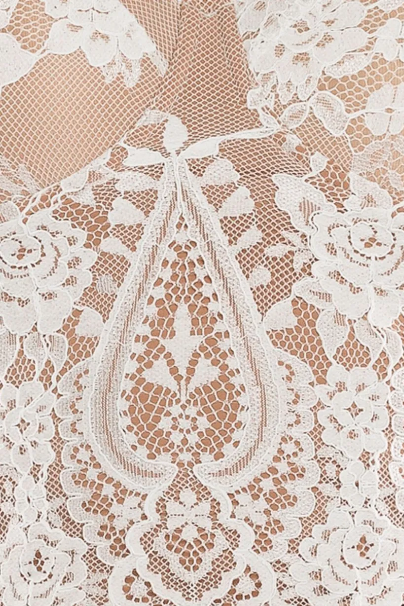 Embroidered Lace Corset by Goddiva