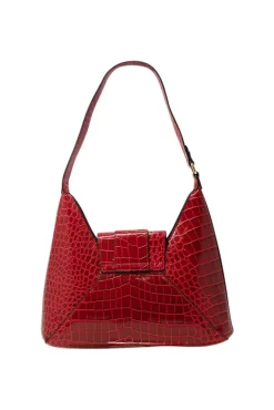 Envelope Hobo Bag In Red by SVNX