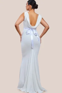 Eris Bridesmaid Maxi Fishtail Dress by Saint A
