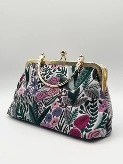 Floral Embroidered Clutch Bag by SVNX