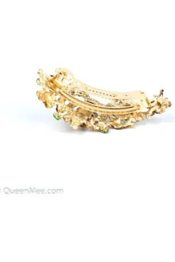 Flower Hair Clip With Diamante by QueenMee Accessories