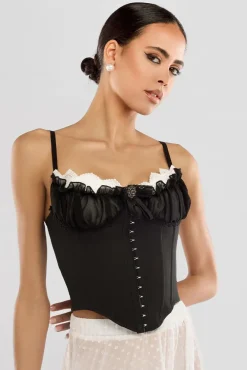Front Fastened Milk Maid Corset by Goddiva