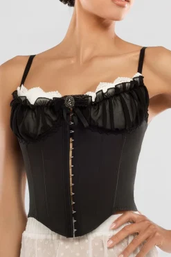 Front Fastened Milk Maid Corset by Goddiva