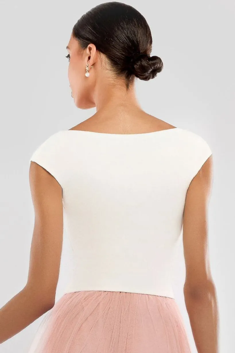Front Pleated Wrap Off The Shoulder Corset by Goddiva
