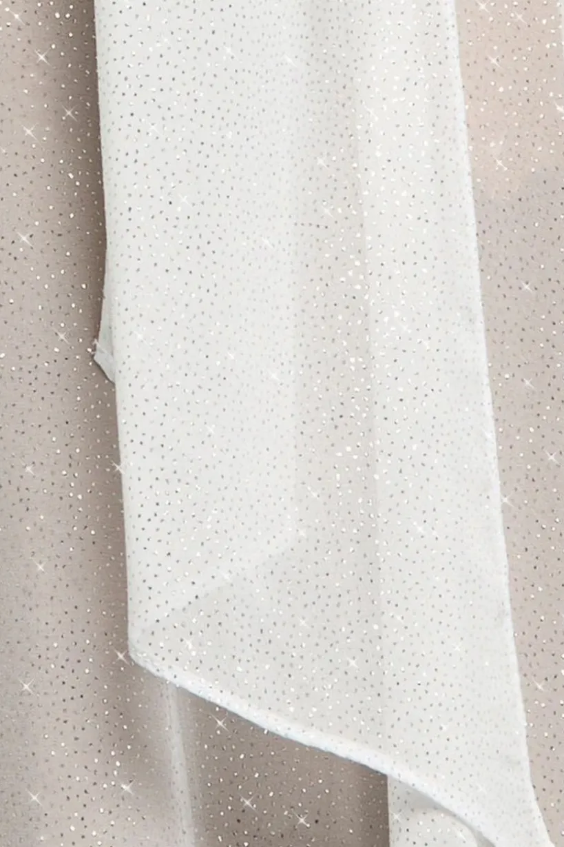 Glitter Chiffon Scarf by Goddiva