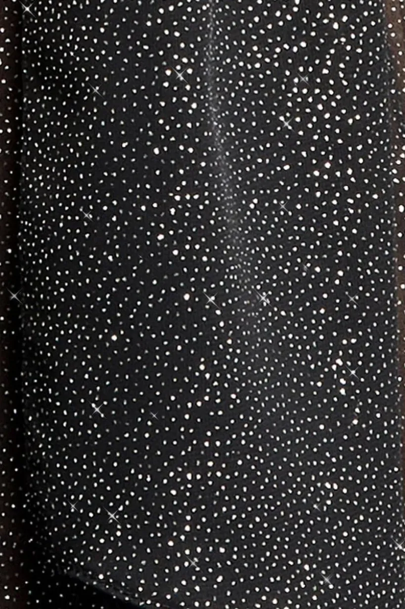 Glitter Chiffon Scarf by Goddiva
