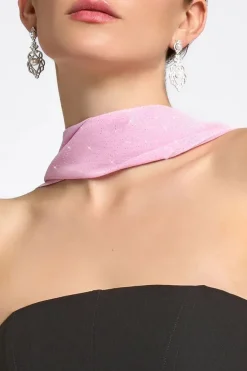 Glitter Chiffon Scarf by Goddiva