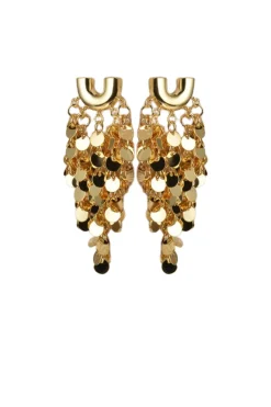 Gold Tassel Earrings by Aftershock London