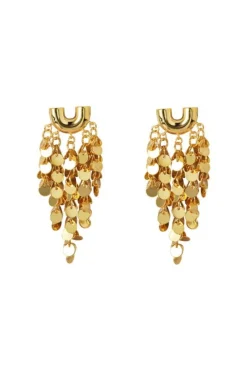 Gold Tassel Earrings by Aftershock London