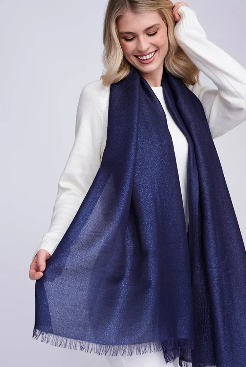 Hallie Scarf - Navy by Pia Rossini