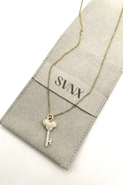 Key Diamante Pendant Necklace by SVNX