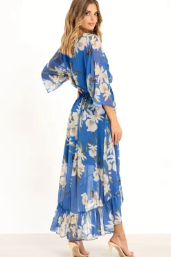 Kimono Wrap Floral Dress by Urban Touch