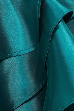 Layered Frilled Mini Dress - Emerald Green by Goddiva