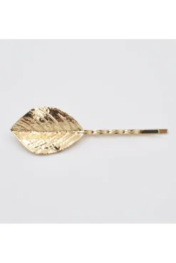 Leaf Hair Clips Set Of 3 by QueenMee Accessories