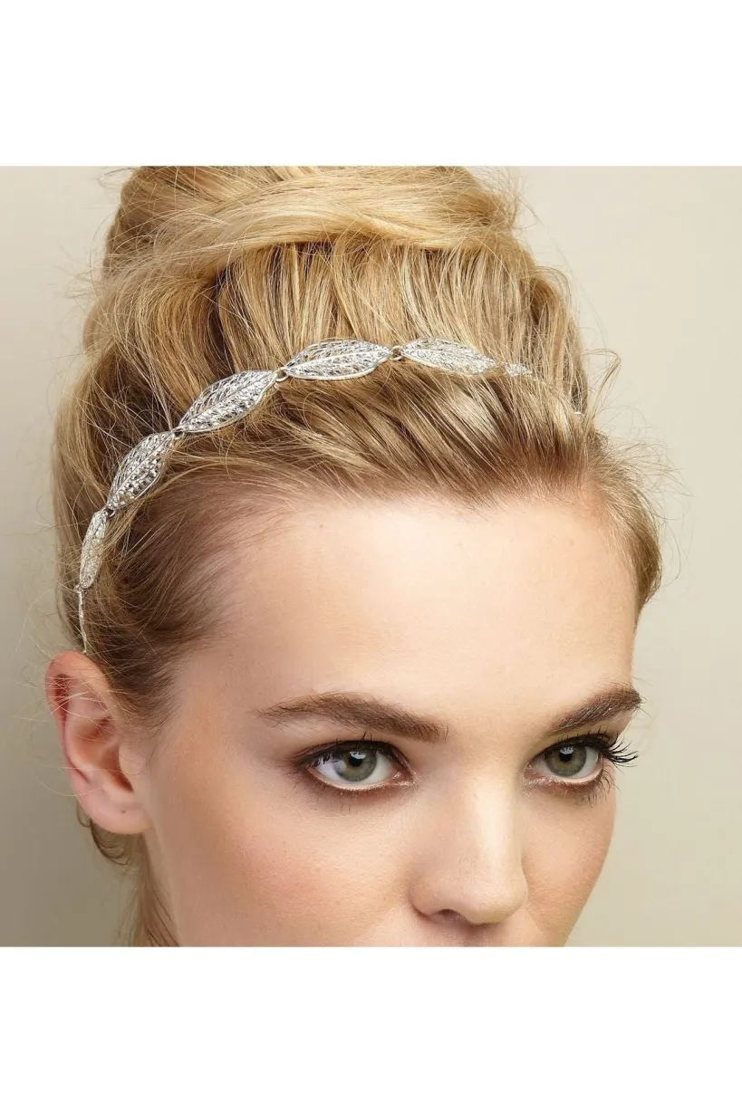 Leaf Headband With Elastic by QueenMee Accessories