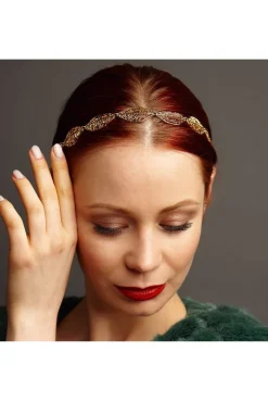 Leaf Headband With Elastic by QueenMee Accessories