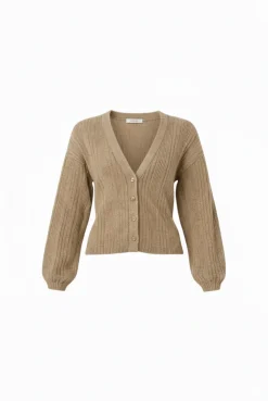 Lightweight Classic Front Button Ribbed V-Neck Top by Avinci