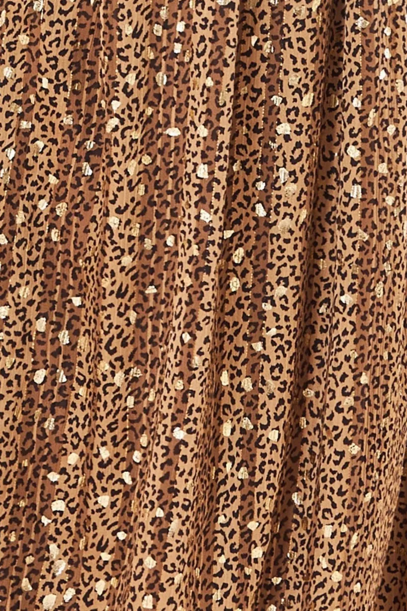 Maternity Wrap Printed Chiffon Maxi Animal Print by Goddiva