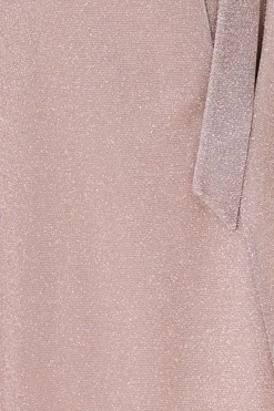 Maternity Wrap Spaghetti Strap Maxi - Blush by Goddiva