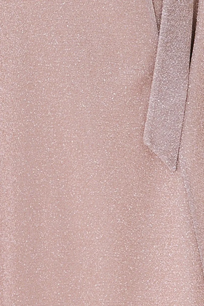 Maternity Wrap Spaghetti Strap Maxi - Blush by Goddiva