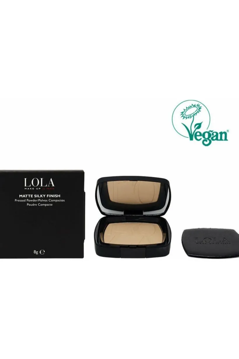 Matte Silky Finish Pressed Powder - warm skin tone by Lola Make up