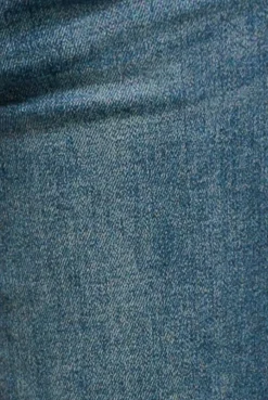 Mid Wash Straight Leg Denim Jeans - Blue by Goddiva denim