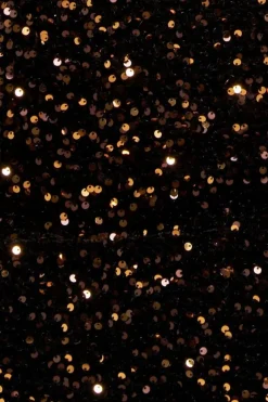 Multi Sequin & Velvet Bardot Midi Dress - Gold by Goddiva